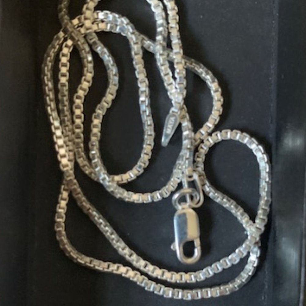 18" sterling silver chain